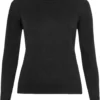 Mela Fairtrade Feinstrick-Pullover Sada Aus Bio-Baumwolle - Schwarz -Grundstoff Verkäufe 112 300 Sada black schwarzer Feinstrick Pullover fuer Damen mit Stehkragen aus zertifizierter Bio Baumwolle vegan 1280x1280