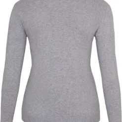 Grundstoff Verkäufe -Grundstoff Verkäufe 112 300 Sada grey oekofairer Strickpullover aus GOTS Bio Baumwolle grau meliert fuer Damen vegan und nachhaltig 1280x1280
