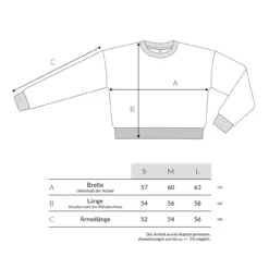 Organic Crop Sweatshirt - Melange Grey -Grundstoff Verkäufe Abmessungen COR63 1280x1280 1