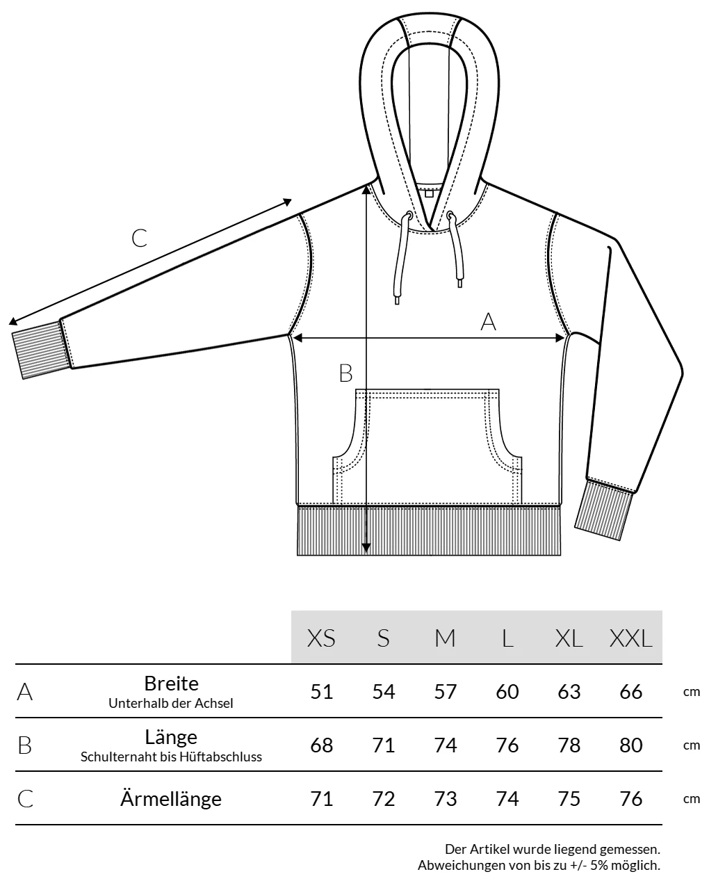 Hoodie Aus Bio-Baumwolle - Black 5 Hoodie Aus Bio-Baumwolle - Black – Bild 3