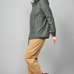 Alleena - Winterjacke Aus Bio-Baumwolle & Recyceltem Nylon - Platinum -Grundstoff Verkäufe Alleena platinum warme winterjacke umweltschonende wattierung wetterfeste membran model side 1280x1280