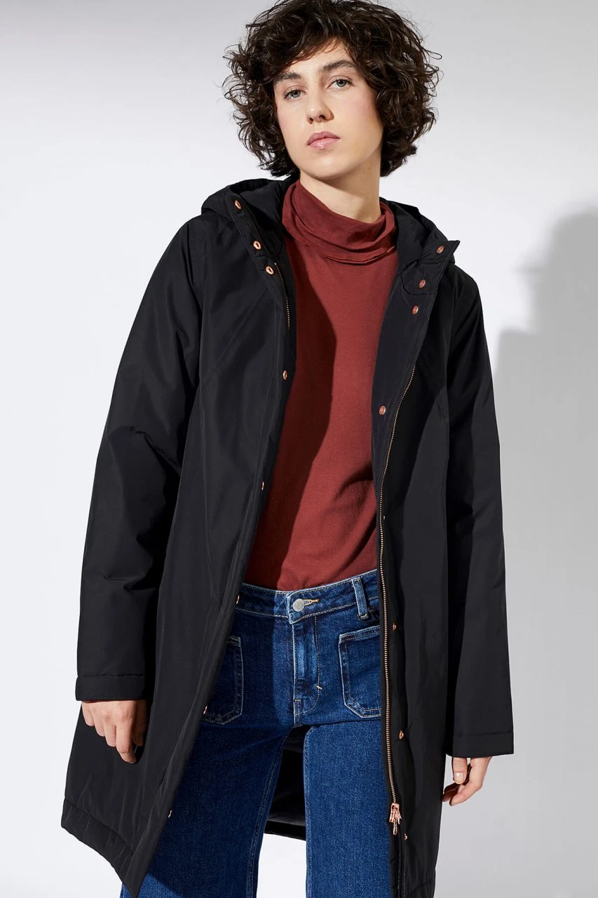 Ariza - Winterparka Aus Bio-Baumwolle & Recyceltem Nylon - Black 5 Ariza - Winterparka Aus Bio-Baumwolle & Recyceltem Nylon - Black – Bild 3