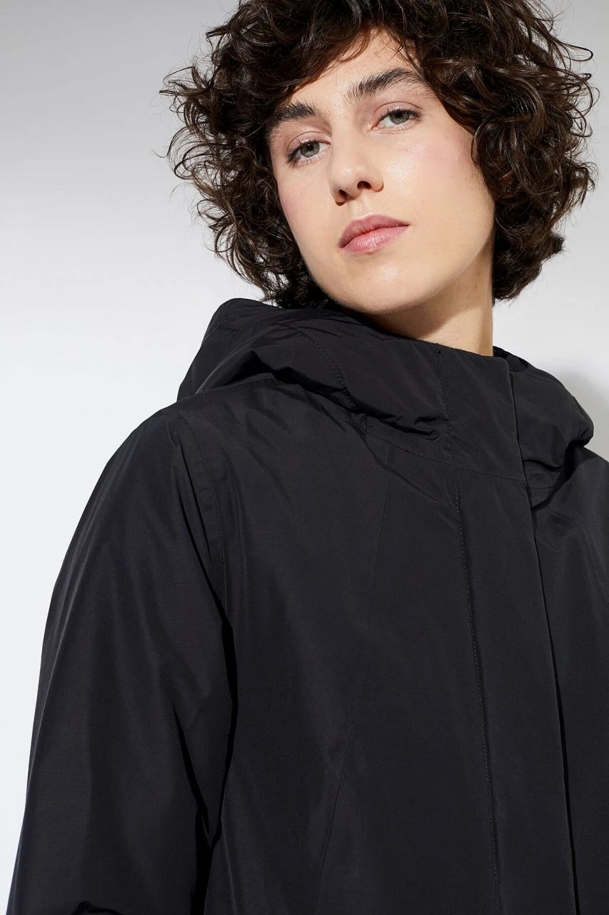 Ariza - Winterparka Aus Bio-Baumwolle & Recyceltem Nylon - Black 6 Ariza - Winterparka Aus Bio-Baumwolle & Recyceltem Nylon - Black – Bild 4