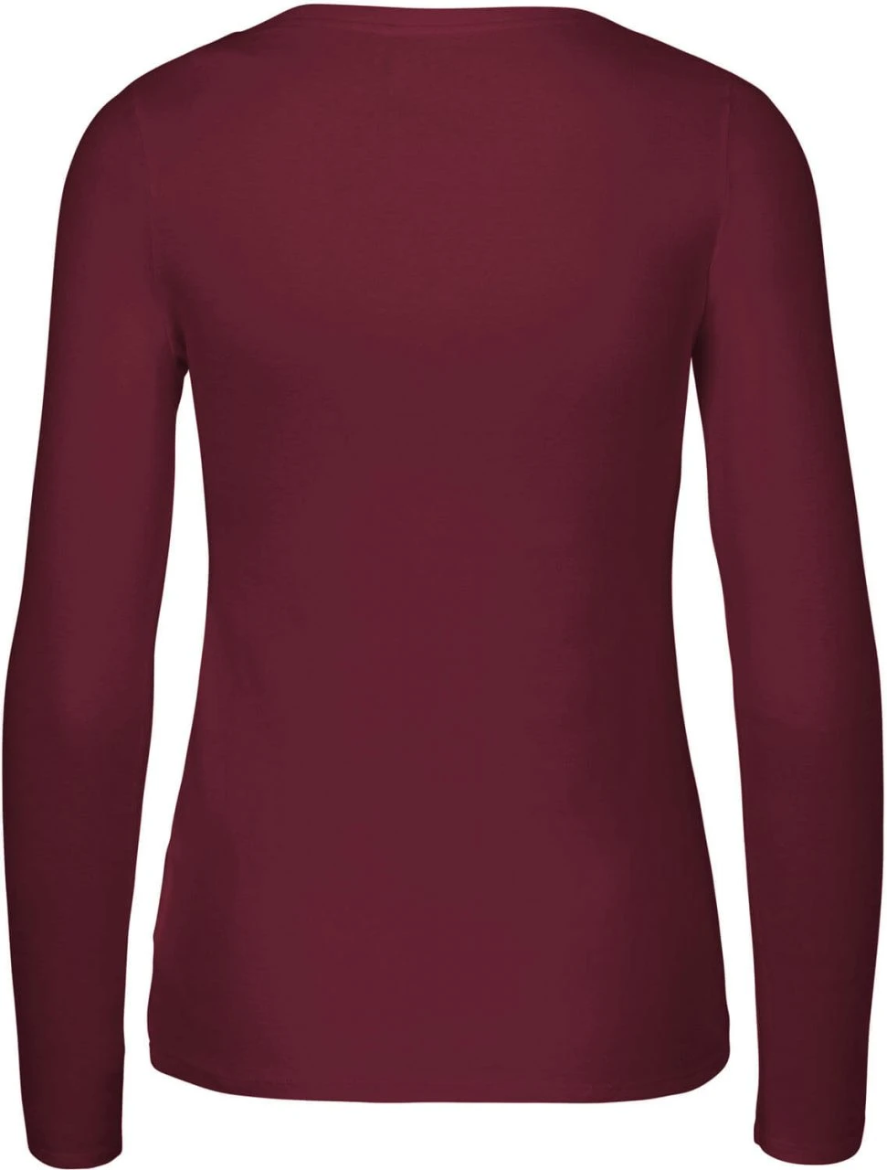 Neutral Longsleeve Aus Fairtrade Bio-Baumwolle - Bordeaux 4 Neutral Longsleeve Aus Fairtrade Bio-Baumwolle - Bordeaux – Bild 2