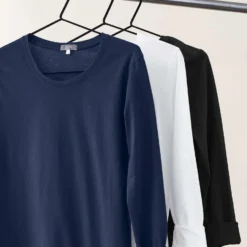 Longsleeve Aus Bio-Baumwolle - Navy 7 Longsleeve Aus Bio-Baumwolle - Navy -Grundstoff Verkäufe Basic Langarmshirts Fiona Living Crafts GOTS bio 63866 1280x1280
