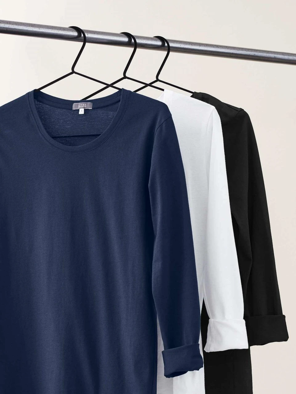 Longsleeve Aus Bio-Baumwolle - Navy 5 Longsleeve Aus Bio-Baumwolle - Navy – Bild 3