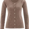 Cardigan Aus Hanf Und Bio-Baumwolle - Gravel -Grundstoff Verkäufe Bio Baumwoll Hanf Cardigan braun DH323 165 1280x1280
