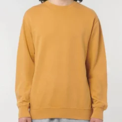 Vintage Terry Sweatshirt Aus Bio-Baumwolle - G. Dyed Gold Ochre -Grundstoff Verkäufe Bio Baumwoll Pullover Unisex U085 141 1280x1280