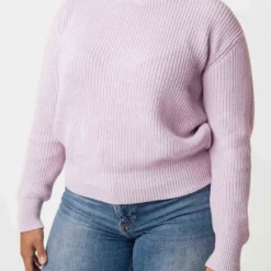 Mela Fairtrade Rippstrick-Pullover Manika Aus Bio-Baumwolle - Lilac