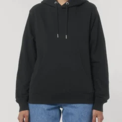 Terry Hoodie Aus Bio-Baumwolle - Black -Grundstoff Verkäufe Bio Baumwolle recyceltes Polyester Hoodie U011 002 1280x1280