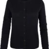 Mela Cardigan Aus Bio-Baumwolle - Schwarz -Grundstoff Verkäufe Cardigan schwarz bio fair 1280x1280
