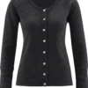 Cardigan Aus Hanf Und Bio-Baumwolle - Anthrazit -Grundstoff Verkäufe DH323 33 oekofaire Strickjacke aus recyceltem Hanf und Bio Baumwolle nachhaltige Mode von HempAge 1280x1280