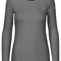 Neutral Longsleeve Aus Fairtrade Bio-Baumwolle - Dark Heather