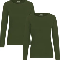 Neutral Doppelpack - Longsleeve Aus Fairtrade Bio-Baumwolle - Military