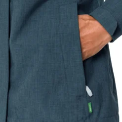 VAUDE Damen Jacke Rosemoor Jacket II - Dark Sea 14 VAUDE Damen Jacke Rosemoor Jacket II - Dark Sea -Grundstoff Verkäufe Detail Seitentasche Reissverschluss 43066 179 1280x1280