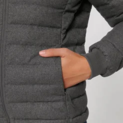 Steppjacke Aus Recyceltem Polyester - Deep Metal Heather Grey -Grundstoff Verkäufe Detail Seitentasche verschliessbar W897 094 1280x1280