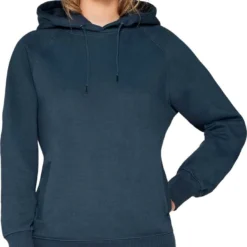 Schwerer Raglan Hoodie Aus Bio-Baumwolle - Denim -Grundstoff Verkäufe EP61P DE Earth Positive Kapuzen Sweatshirt unisex Model Organic Cotton Faire Herstellung 1280x1280