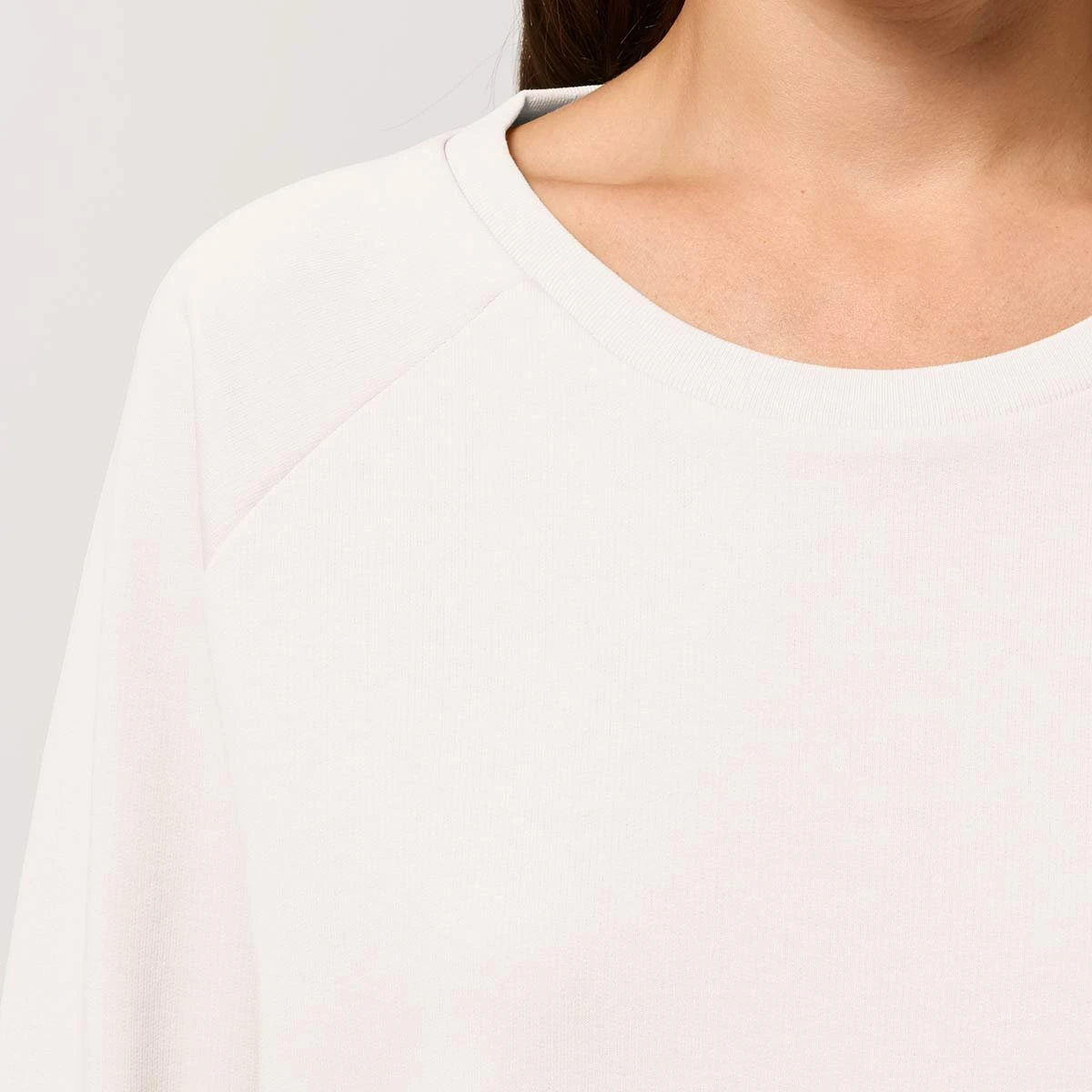 Sweatshirt Aus Bio-Baumwolle - Vintage White 7 Sweatshirt Aus Bio-Baumwolle - Vintage White – Bild 5