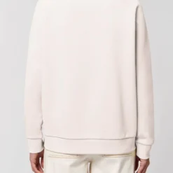Sweatshirt Aus Bio-Baumwolle - Vintage White 10 Sweatshirt Aus Bio-Baumwolle - Vintage White -Grundstoff Verkäufe GSTSW125 504 Fair Trade Pullover l ger vintage white Damenmodel hinten bio oekologisch 1280x1280