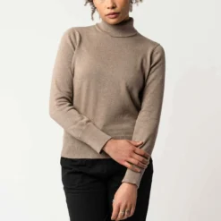 Fairtrade Rollkragenpullover Mayura Aus Bio-Baumwolle - Hazel Melange