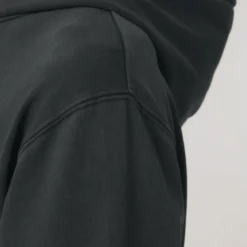 Vintage Terry Hoodie Aus Bio-Baumwolle - G. Dyed Black Rock 16 Vintage Terry Hoodie Aus Bio-Baumwolle - G. Dyed Black Rock -Grundstoff Verkäufe Kapuze doppellagig luftiger Terry Sweat U040 140 1280x1280