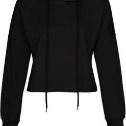 Cropped Hoodie - Black