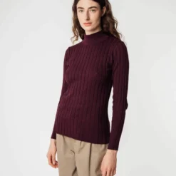 Mela Fairtrade Strickpullover Amba Aus Bio-Baumwolle - Rosine -Grundstoff Verkäufe MELA Fairtrade Feinstrick Mode amba rai 1280x1280