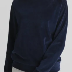 Nicki-Sweatshirt Aus Bio-Baumwolle - Nachtblau