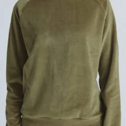 Nicki-Sweatshirt Aus Bio-Baumwolle - Oliv