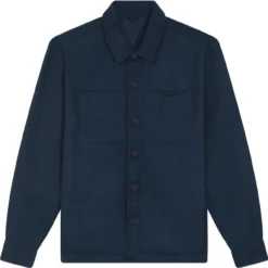 Unisex Twill Overshirt Aus Recyceltem Polyester - French Navy