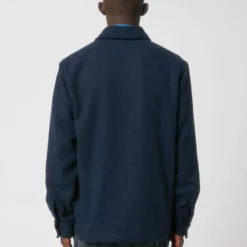 Unisex Twill Overshirt Aus Recyceltem Polyester - French Navy 17 Unisex Twill Overshirt Aus Recyceltem Polyester - French Navy -Grundstoff Verkäufe Rueckansicht Hemd Jacke navy U845 727 1280x1280