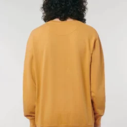 Vintage Terry Sweatshirt Aus Bio-Baumwolle - G. Dyed Gold Ochre -Grundstoff Verkäufe Rueckansicht Vintage Pullover Unisex U085 141 1280x1280