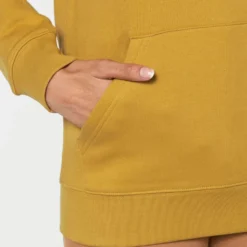 Unisex Hoodie Aus Bio-Baumwolle - Ochre -Grundstoff Verkäufe STSU822 048 ochre Sweatshirt dicker Stoff doppelgesteppte Naehte recyceltes Polyester naturbewusst 1280x1280