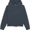 Kurzer Hoodie Aus Bio-Baumwolle - India Ink Grey