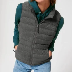 Steppweste Aus Recyceltem Polyester - Deep Metal Heather Grey -Grundstoff Verkäufe Steppweste aus rec Polyester W899 094 1280x1280