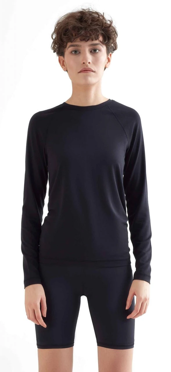 Active Longsleeve Aus Micromodal - Black 4 Active Longsleeve Aus Micromodal - Black – Bild 2