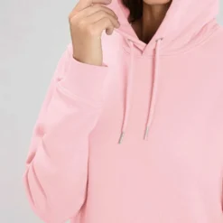 Unisex Hoodie Aus Bio-Baumwolle - Cotton Pink 17 Unisex Hoodie Aus Bio-Baumwolle - Cotton Pink -Grundstoff Verkäufe U822 005 Rosa Damen Kapuzenpullover aufgeraute Innenseite fair fm detail 1280x1280