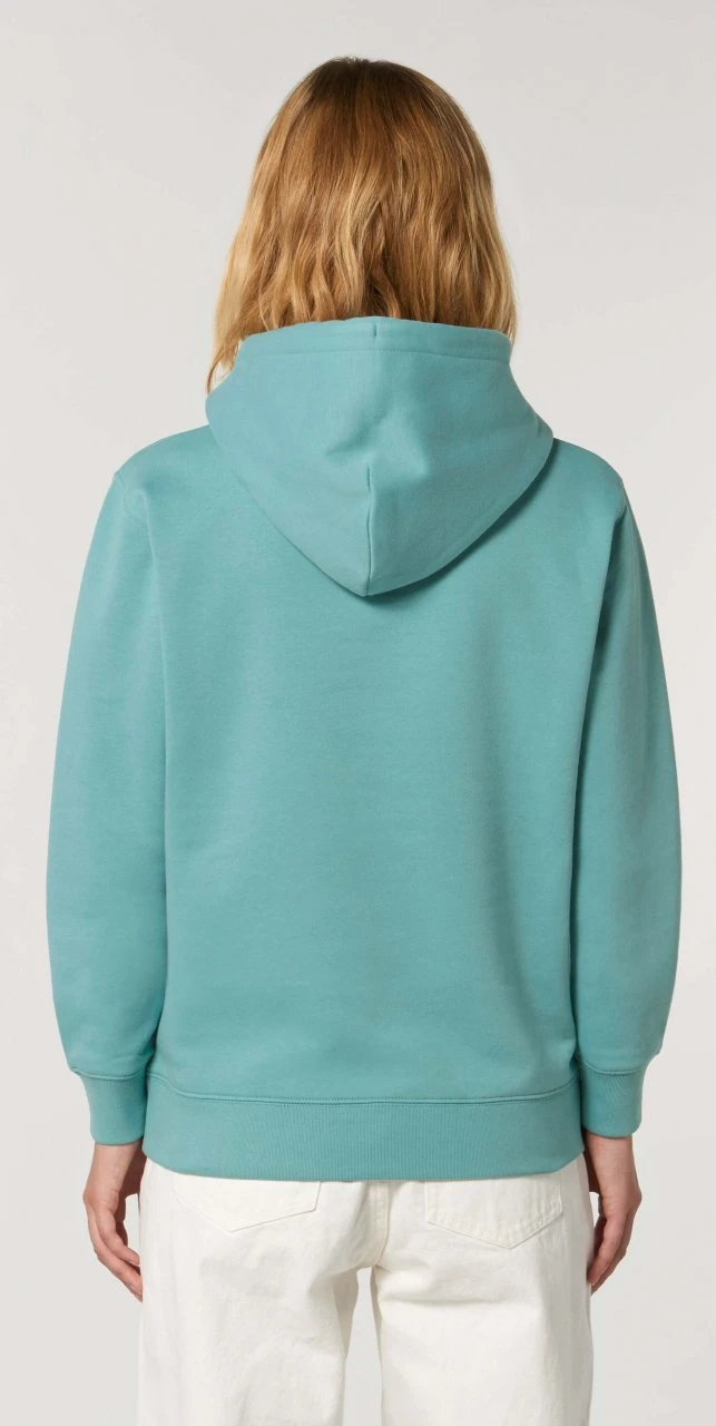 Unisex Hoodie Aus Bio-Baumwolle - Teal Monstera 10 Unisex Hoodie Aus Bio-Baumwolle - Teal Monstera – Bild 8
