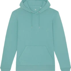 Unisex Hoodie Aus Bio-Baumwolle - Teal Monstera