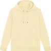 Unisex Hoodie Aus Bio-Baumwolle - Butter -Grundstoff Verkäufe U822 078 01 zartgelber Bio Baumwoll Hoodie mit recyceltem Polyester vegan fair trade 1280x1280