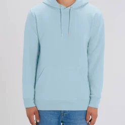Unisex Hoodie Aus Bio-Baumwolle - Sky Blue 13 Unisex Hoodie Aus Bio-Baumwolle - Sky Blue -Grundstoff Verkäufe U822 232 Herren Pullover mit Kapuze faire Produktion mm front 1280x1280