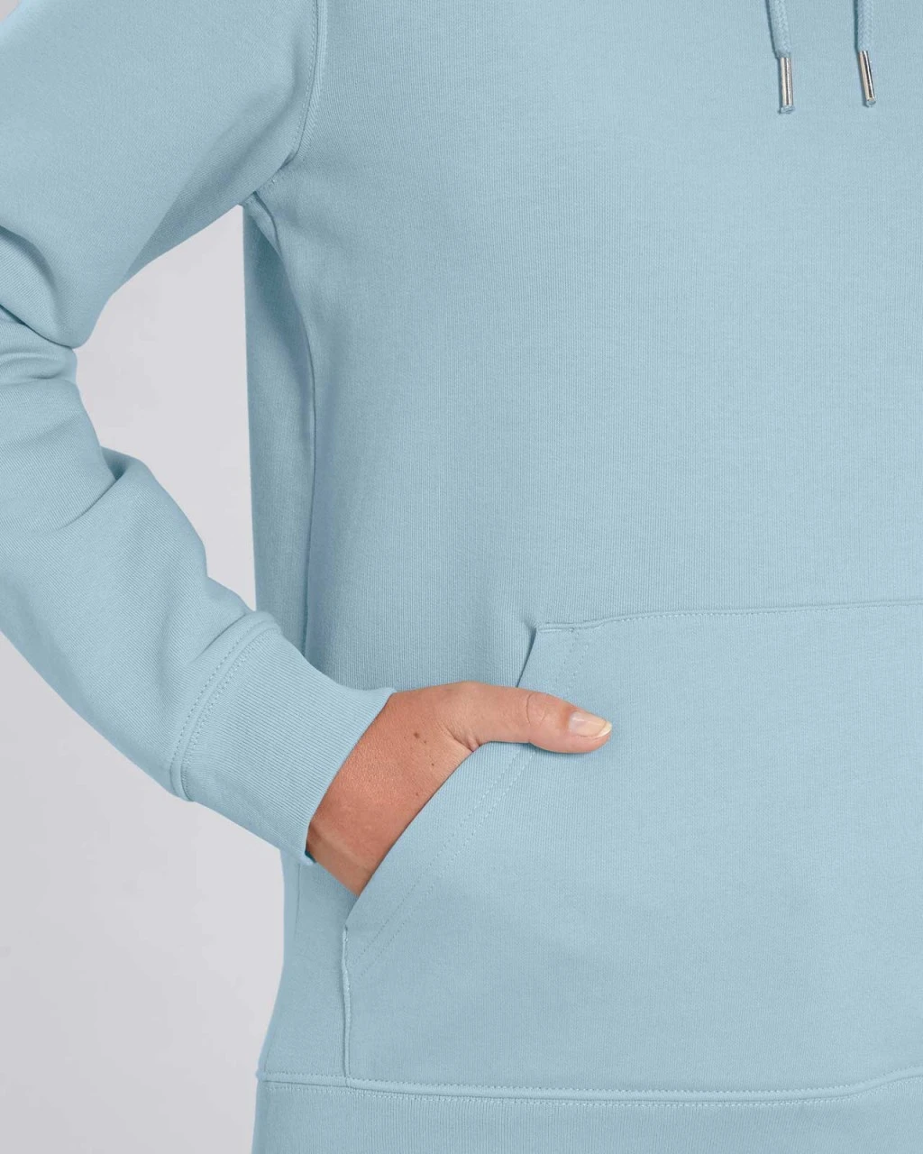 Unisex Hoodie Aus Bio-Baumwolle - Sky Blue 11 Unisex Hoodie Aus Bio-Baumwolle - Sky Blue – Bild 9