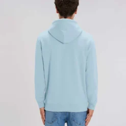 Unisex Hoodie Aus Bio-Baumwolle - Sky Blue 14 Unisex Hoodie Aus Bio-Baumwolle - Sky Blue -Grundstoff Verkäufe U822 232 Maenner Kapuzen Sweatshirt hellblau oekofaire Basic Mode mm back 1280x1280