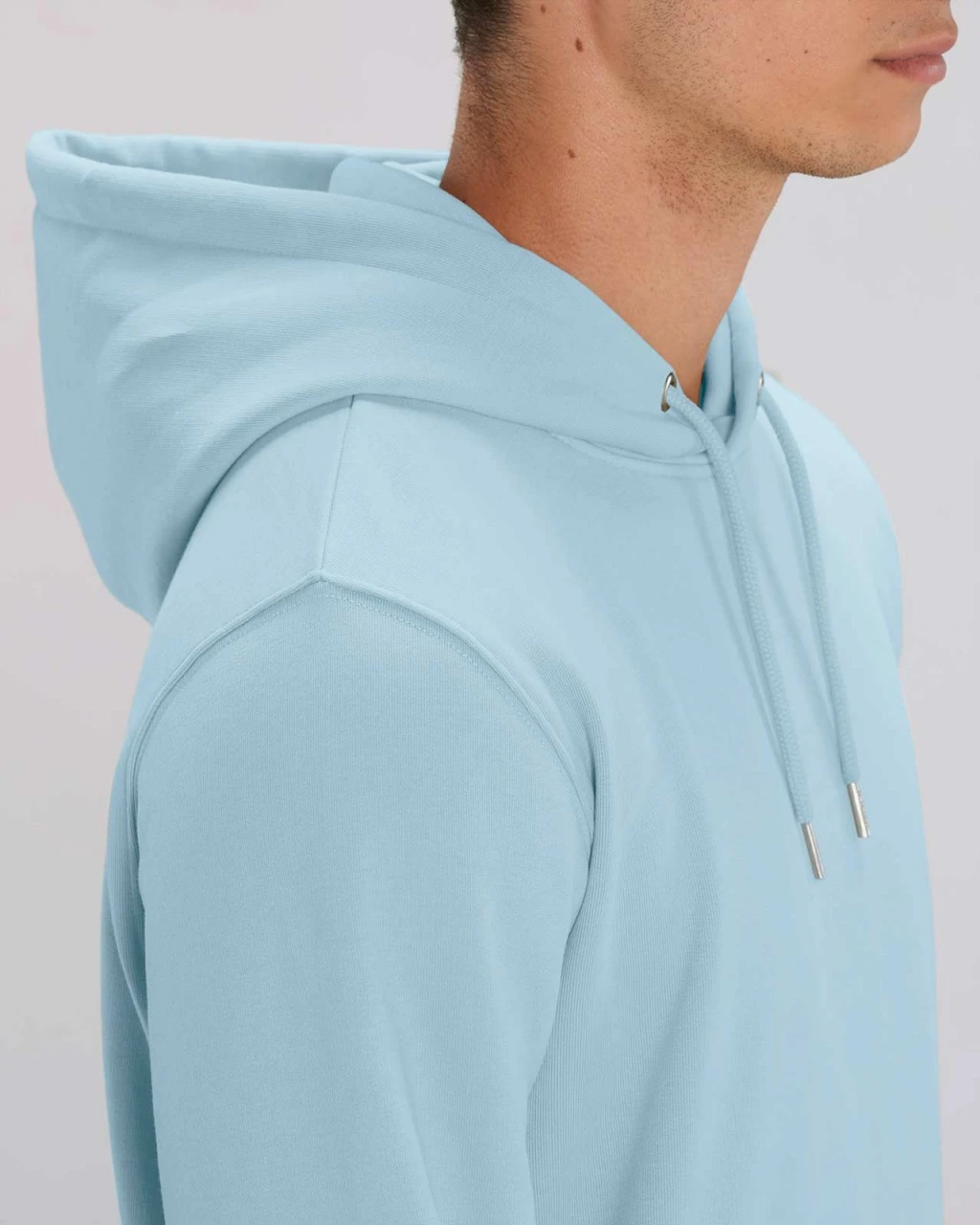 Unisex Hoodie Aus Bio-Baumwolle - Sky Blue 9 Unisex Hoodie Aus Bio-Baumwolle - Sky Blue – Bild 7