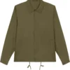 Unisex Coach Jacket Aus Recyceltem Polyester - British Khaki -Grundstoff Verkäufe U833 008 1 leichte Coach Jacke aus reinem Recycelmaterial wasserabweisend atmungsaktiv vegan khaki 1280x1280