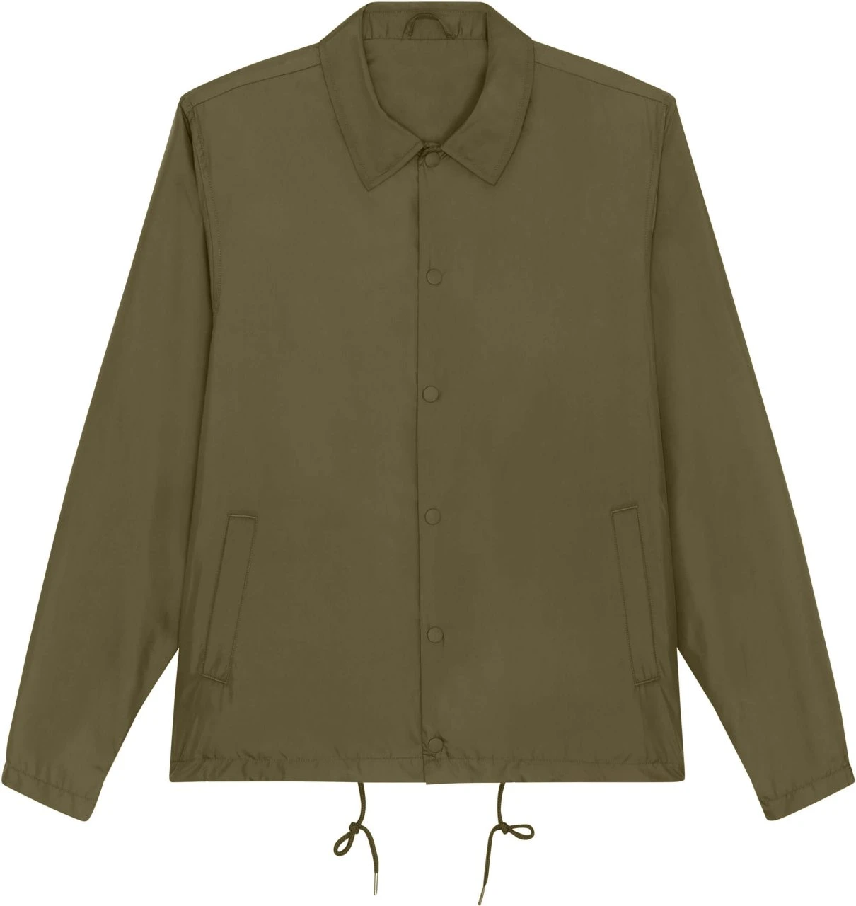 Unisex Coach Jacket Aus Recyceltem Polyester - British Khaki 3 Unisex Coach Jacket Aus Recyceltem Polyester - British Khaki