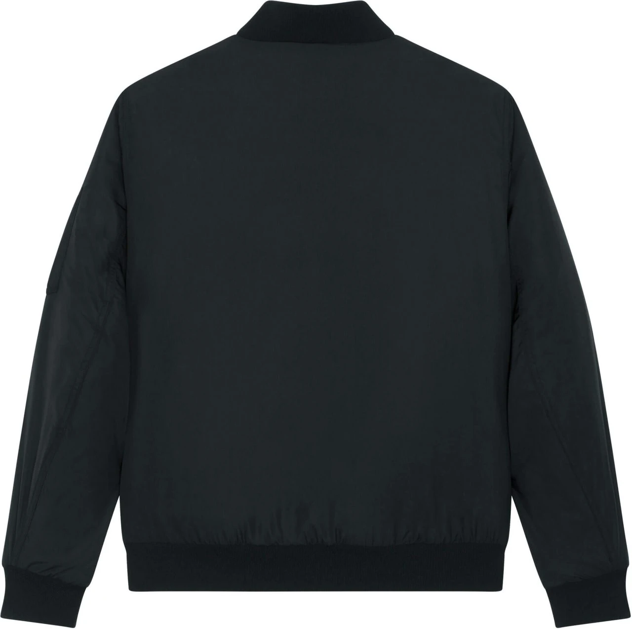 Unisex Bomber Jacke Aus Recyceltem Polyester - Black 4 Unisex Bomber Jacke Aus Recyceltem Polyester - Black – Bild 2