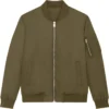 Unisex Bomber Jacke Aus Recyceltem Polyester - British Khaki