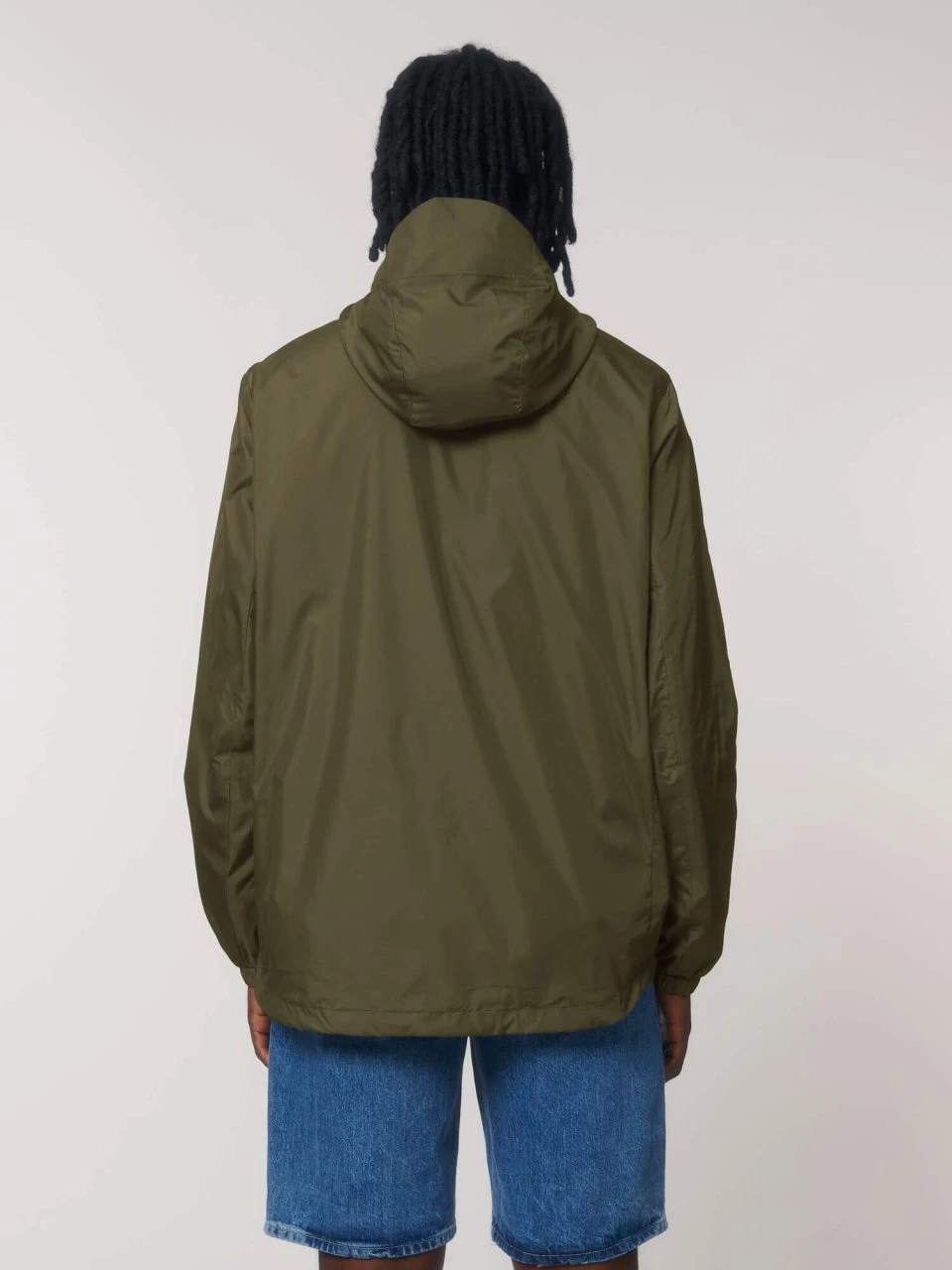 Unisex Windbreaker Aus Recyceltem Polyester - British Khaki 6 Unisex Windbreaker Aus Recyceltem Polyester - British Khaki – Bild 4