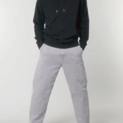 Terry Hoodie Aus Bio-Baumwolle - Black -Grundstoff Verkäufe Unisex Kapuzenpullover schwarz vegan U011 002 1280x1280